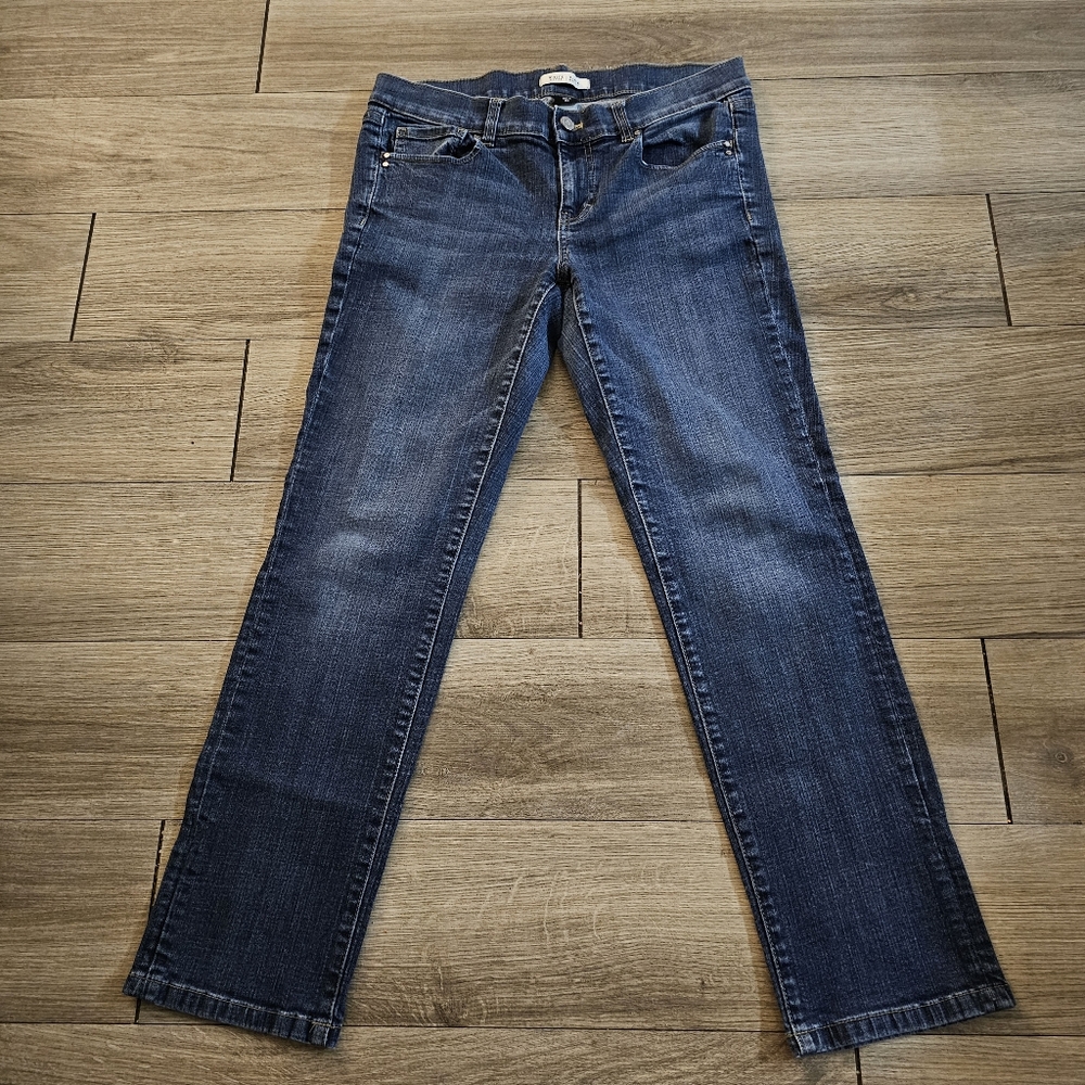 White house black market women's jeans noir size 8R slim crop
